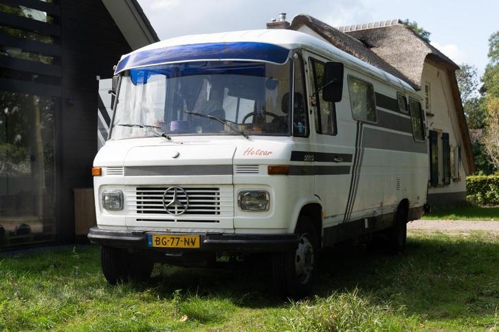 Mercedes L508D camper (Oldtimer/Belastingvrij), Caravans en Kamperen, Campers, Particulier, tot en met 3, Buscamper of Camperbus