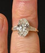 Geel gouden ring met diamanten 4 caraat met IGI certificaat!, Nieuw, Ophalen of Verzenden, 17 tot 18, Met edelsteen