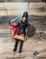 Vintage Siciliaanse ridder marionet. Jaren 60 Italië 27 cm, Verzamelen, Poppetjes en Figuurtjes, Gebruikt, Ophalen of Verzenden