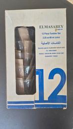 Elmasarey Tumbler Glazen Set - 12 stuks, Glas of Glazen, Nieuw, Ophalen of Verzenden, Glas