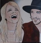 Ilse de Lange en Waylon schilderij 100x100cm, Ophalen