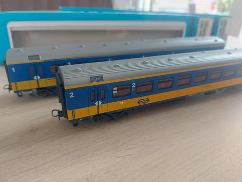 Märklin NS ic direct rtg'n artnr 4164+4165 in ovp, Hobby en Vrije tijd, Modeltreinen | H0, Zo goed als nieuw, Wagon, Wisselstroom