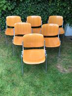 Castelli stoelen piretti Italiaanse design retro vintage, Ophalen, Castelli, Gebruikt, Bruin
