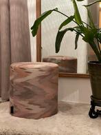 Poef pastel kleuren, Huis en Inrichting, Ophalen, Rond, Nieuw, Minder dan 50 cm