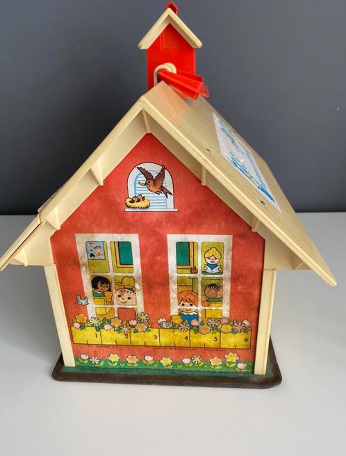 Fisher Price Play Family School nr.923/1971, Kinderen en Baby's, Speelgoed | Fisher-Price, Gebruikt, Speelset, Met geluid, Ophalen of Verzenden