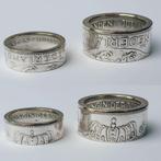 Mooie GULDEN of RIJKSDAALDER Ring van Zilver en Geboortejaar, Sieraden, Tassen en Uiterlijk, Ringen, Nieuw, Ophalen of Verzenden