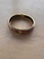 Vintage Goud- en Koperkleurige Armband met Scharnier Sieraad, Verzenden, Goud