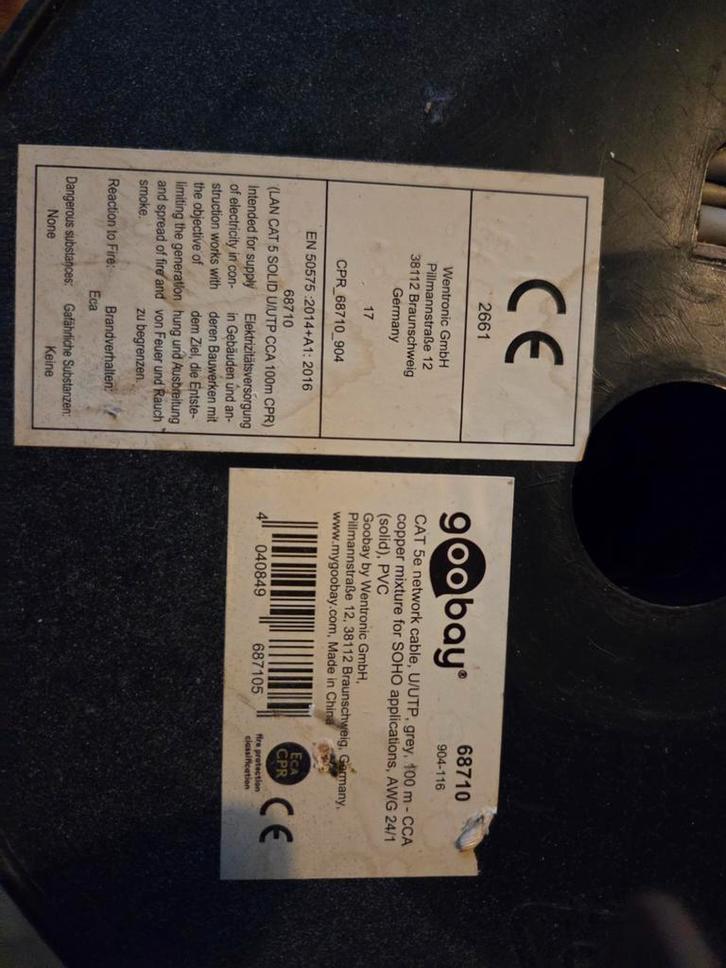 Internet kabel op rol, Computers en Software, Pc- en Netwerkkabels, Ophalen of Verzenden