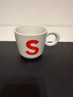 Mok hema met de letter S, Ophalen of Verzenden, Zo goed als nieuw, Overige stijlen, Kop(pen) en/of Schotel(s)