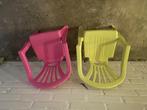 Kinderstoeltjes plastic 2x, Kinderen en Baby's, Kinderkamer | Tafels en Stoelen, Ophalen, Zo goed als nieuw, Stoel(en)