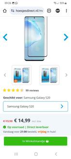 Glazen Screenprotector. 3 stuks! Samsung Galaxy S20, Ophalen of Verzenden, Nieuw, Frontje of Cover