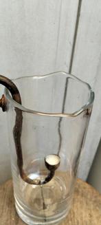 Brocant windlicht met s haak, Huis en Inrichting, Woonaccessoires | Kandelaars en Kaarsen, Overige materialen, ., Ophalen of Verzenden