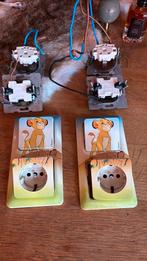 Vintage jaren 90 disney lion king wandcontactdozen 2 stuks i, Doe-het-zelf en Verbouw, Elektra en Kabels, Ophalen of Verzenden