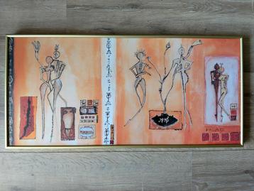 Schilderij Dalia '02 33x71cm  beschikbaar voor biedingen