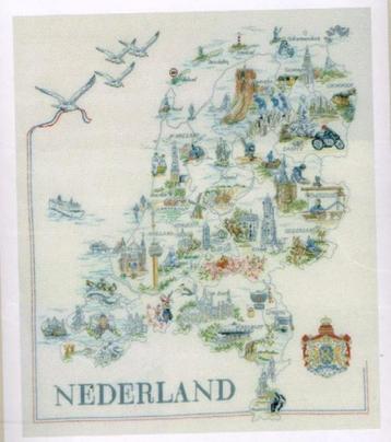 borduurpatroon Nederland vogels paard bloemen roos Indonesie beschikbaar voor biedingen