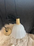 Opaline antiek frans lampje met nieuwe fitting izgst, Huis en Inrichting, Lampen | Hanglampen, Ophalen, Gebruikt, Glas, Brocante opaline