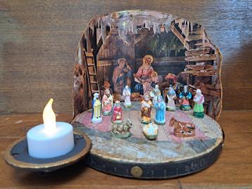 Crèche Noël 13dlg porselein fèves kerststal Fr beschikbaar voor biedingen
