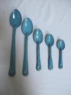 emaille lepel blauw vintage, Ophalen of Verzenden