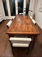 Eettafel kersenhout 190 x 89 x 74 (verlengd: 270 lang!), Huis en Inrichting, Tafels | Eettafels, Ophalen, Gebruikt, 50 tot 100 cm