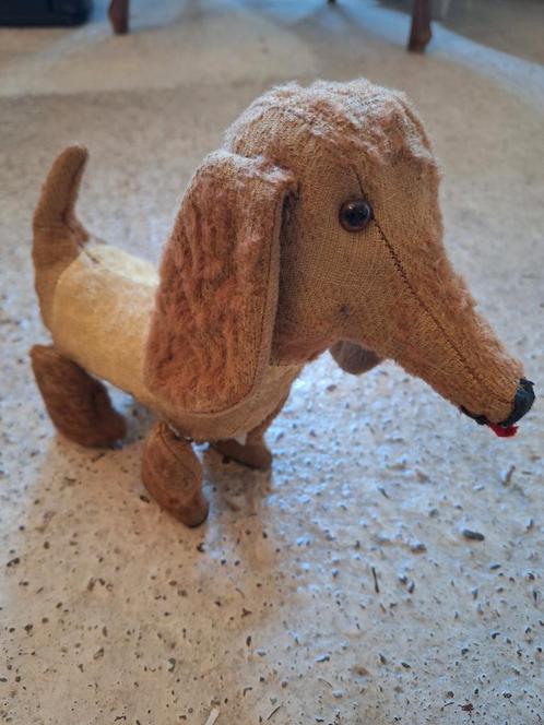 Teckel op wieltjes, Antiek en Kunst, Curiosa en Brocante, Ophalen of Verzenden