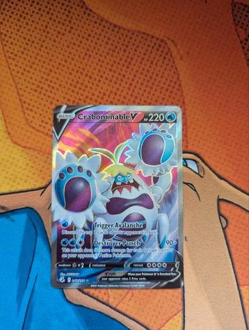 Crabominable V Full Art #248 Pokemon Fusion Strike  beschikbaar voor biedingen