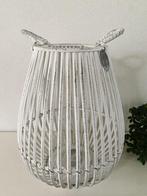 002 - Windlicht Rotan - Riverdale, 25 tot 50 cm, Wit, Ophalen of Verzenden, Zo goed als nieuw