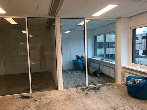 Gebruikte Glaswanden&Deuren met nieuwe kozijnen en profielen, Doe-het-zelf en Verbouw, Glas en Ramen, Gebruikt, 160 cm of meer