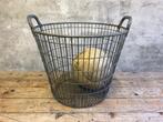 vintage draadmand | aardappelmand | speelgoedmand | hout, Overige materialen, Gebruikt, Mand, Rond