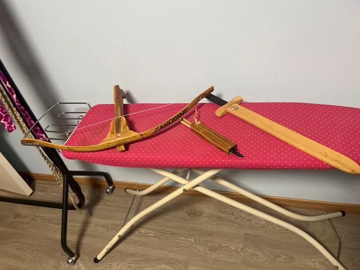 Houten Speelgoed Set - Boog, Pijl en Zwaard, Kinderen en Baby's, Speelgoed | Overig, Gebruikt, Jongen of Meisje, Ophalen of Verzenden