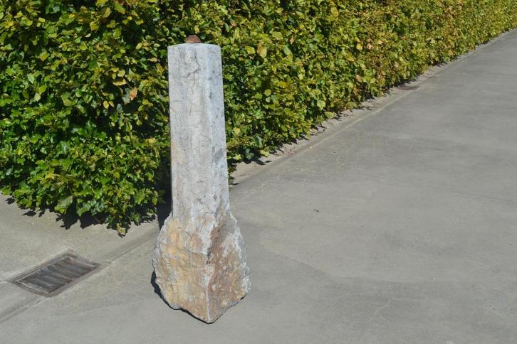 arduinen paal, stootpaal, 8 hoekige vorm, Tuin en Terras, Schuttingen, Gebruikt, IJzer, 1 tot 2 meter, Minder dan 3 meter, Ophalen