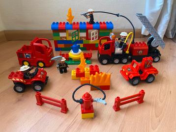 Duplo, brandweerset: auto vuur brandweerwagen huis etc. beschikbaar voor biedingen