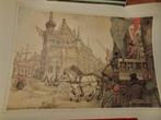 Anton Pieck - Stadhuis te Kampen, Antiek en Kunst, Ophalen of Verzenden