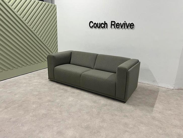 GRATIS LEVERING Sample groene bank 220x95 Gereinigd, Huis en Inrichting, Banken | Bankstellen, Zo goed als nieuw, Vierpersoons of meer