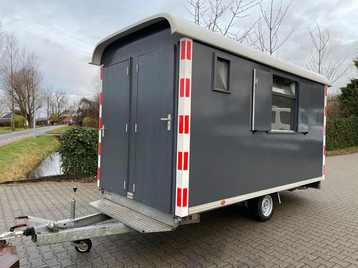 Nette snelverkeer schaftwagen met berging en toilet, Doe-het-zelf en Verbouw, Bouwketen en Schaftketen, Zo goed als nieuw, Ophalen