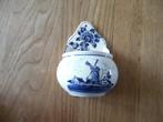 Brocante Delfts blauw , groene zeep bakje 18 cm groot, Antiek en Kunst, Ophalen of Verzenden