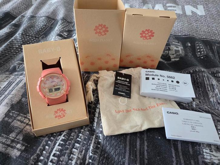 Baby g casio aqua planet horloge, Sieraden, Tassen en Uiterlijk, Horloges | Dames, Zo goed als nieuw, Polshorloge, Overige merken
