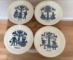 4 klederdracht bordjes Royal Sphinx, Antiek en Kunst, Antiek | Servies los, Ophalen of Verzenden