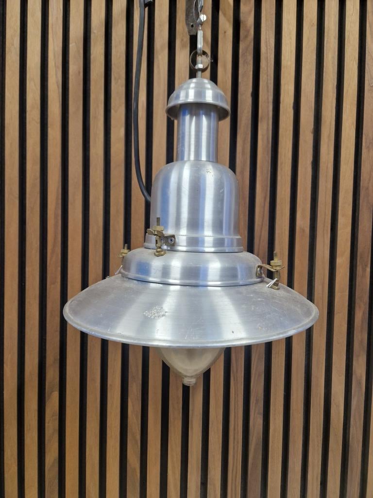 Uccello hanglamp visserslamp scheepslamp, Ophalen of Verzenden, Gebruikt, Glas, Minder dan 50 cm
