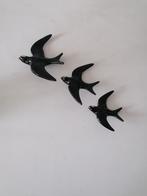 3 keramieke zwaluwen voor aan de wand  15x18 12x15 en 10x12, Ophalen of Verzenden