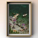 1x Slim Aarons – “Positano Beach” (1979) – Fine Art Print, Ophalen of Verzenden