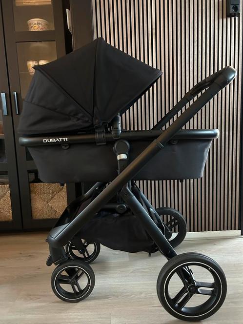 DUBATTI E4 CLINE • ALL BLACK • NIEUWSTAAT!, Kinderen en Baby's, Kinderwagens en Combinaties, Zo goed als nieuw, Kinderwagen, Overige merken