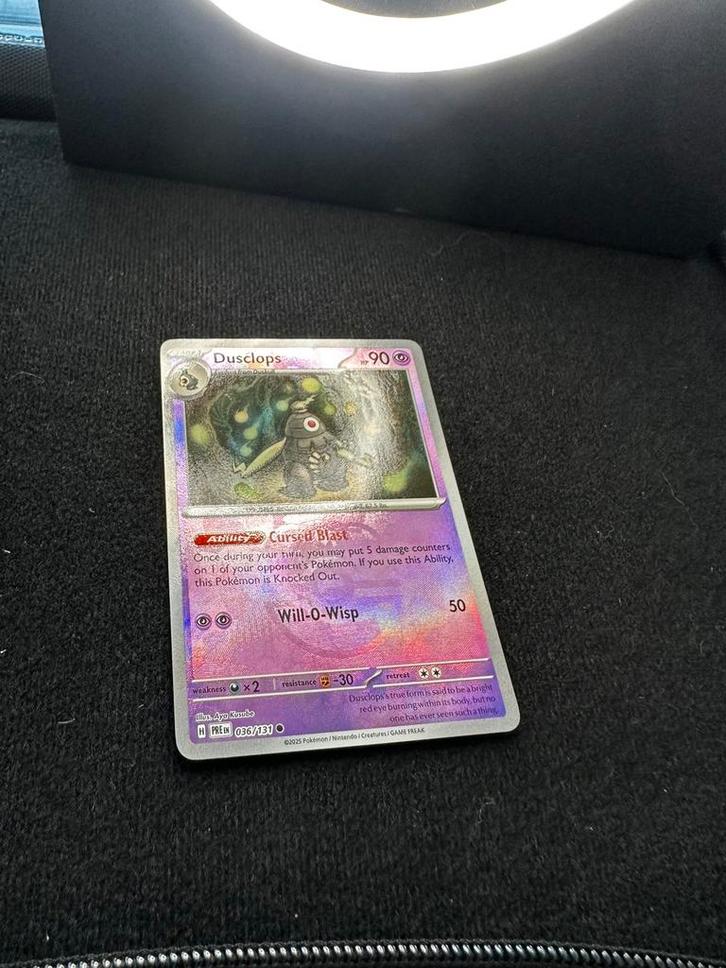 Pokemon Dusclops 036/131 Masterbal, Hobby en Vrije tijd, Verzamelkaartspellen | Pokémon, Zo goed als nieuw, Meerdere kaarten, Ophalen of Verzenden