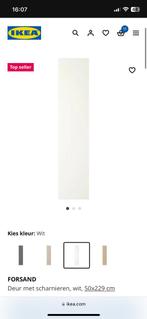 Eenvoudige witte kastdeur voor IKEA PAX kast, Ophalen, 50 tot 100 cm, Minder dan 100 cm