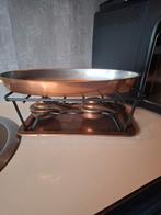 SPRING koperen Rechaud met Vispan - Zwitsers, Ophalen of Verzenden