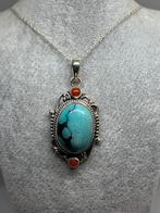 Zilveren kettinghanger met larimar, Ophalen, Info@zilverenedelstenen.com, 5646JA, Met edelsteen