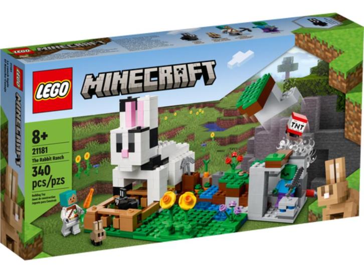 21181 LEGO Minecraft: De Konijnenhoeve -Nieuw in doos!!, Kinderen en Baby's, Speelgoed | Duplo en Lego, Nieuw, Lego, Complete set
