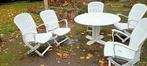Allibert Tuinset - 5 stoelen, 2 standen, Ophalen, 5 zitplaatsen, Kunststof, Gebruikt
