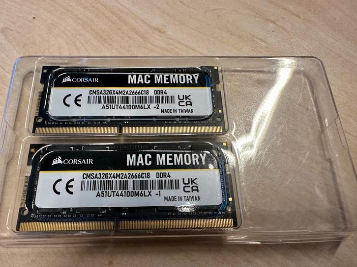 16Gb Corsair Mac Memory, €23,- per stuk, Computers en Software, RAM geheugen, Zo goed als nieuw, Desktop, 16 GB, DDR4, Ophalen of Verzenden
