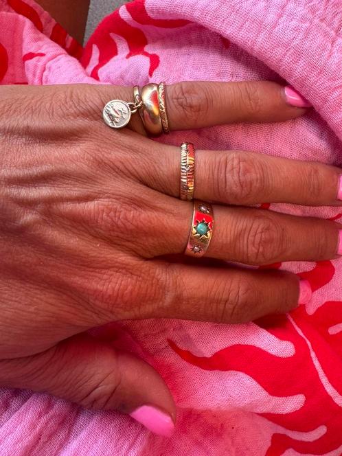 9 karaats bandring goud, Sieraden, Tassen en Uiterlijk, Ringen, Zo goed als nieuw, Dame, Kleiner dan 17, Goud, Ophalen