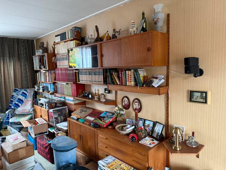 Lundia (stijl) wandmeubel, Huis en Inrichting, Kasten | Wandmeubels, Zo goed als nieuw, 200 cm of meer, 300 cm of meer, 25 tot 50 cm